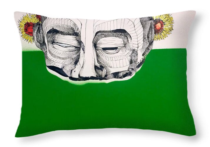 Helios II Green - Throw Pillow