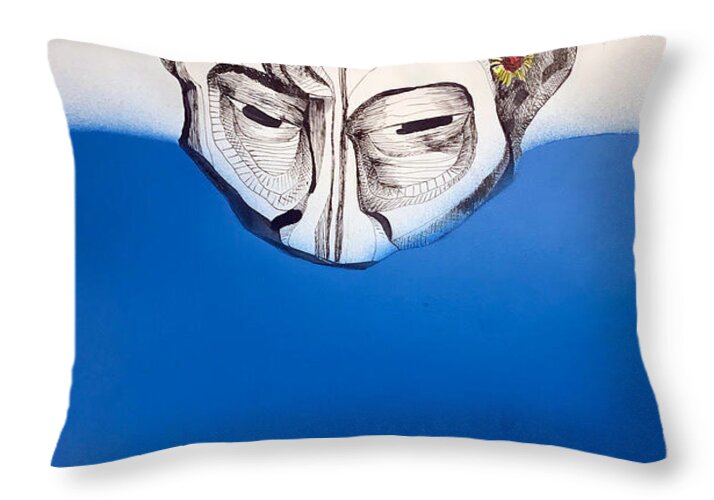 Helios III Blue - Throw Pillow