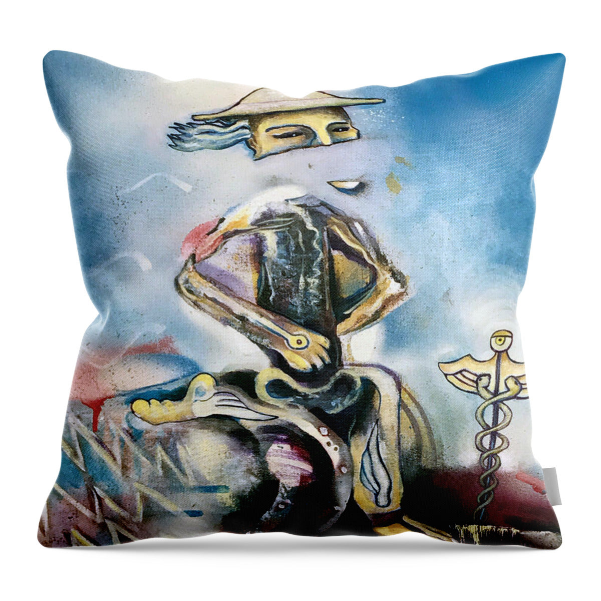 Hermes - Throw Pillow