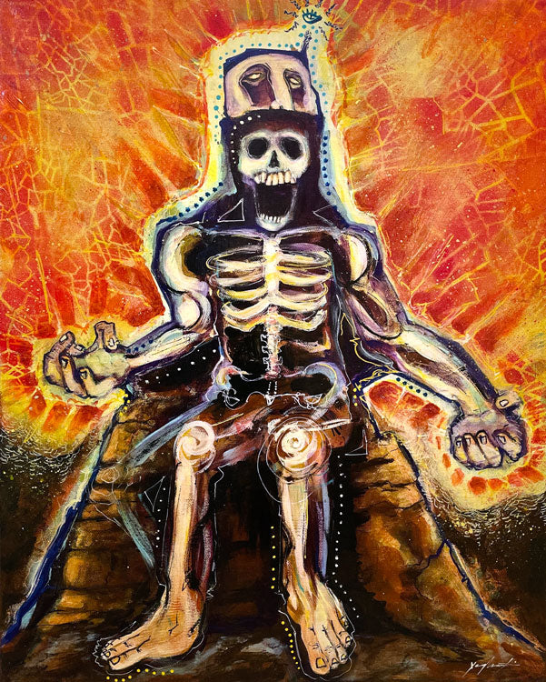 Raising the Dead Acrylic Painting on Canvas